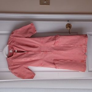 Rebecca Taylor LA Vie Pink Coral Denim Dress